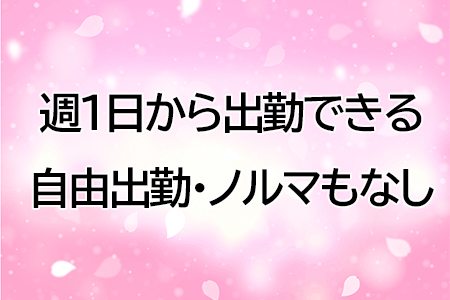 まずは、みなさんの時間をぜひ有効的に活用してください。出勤数ボーナスもあります！